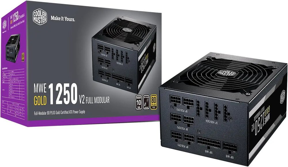 CoolerMaster Gold 1250W 80 Plus Gold