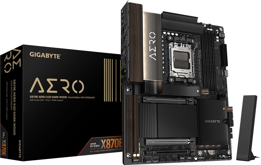 Материнская плата Gigabyte AMD AM5 X870E AERO X WOOD DDR5