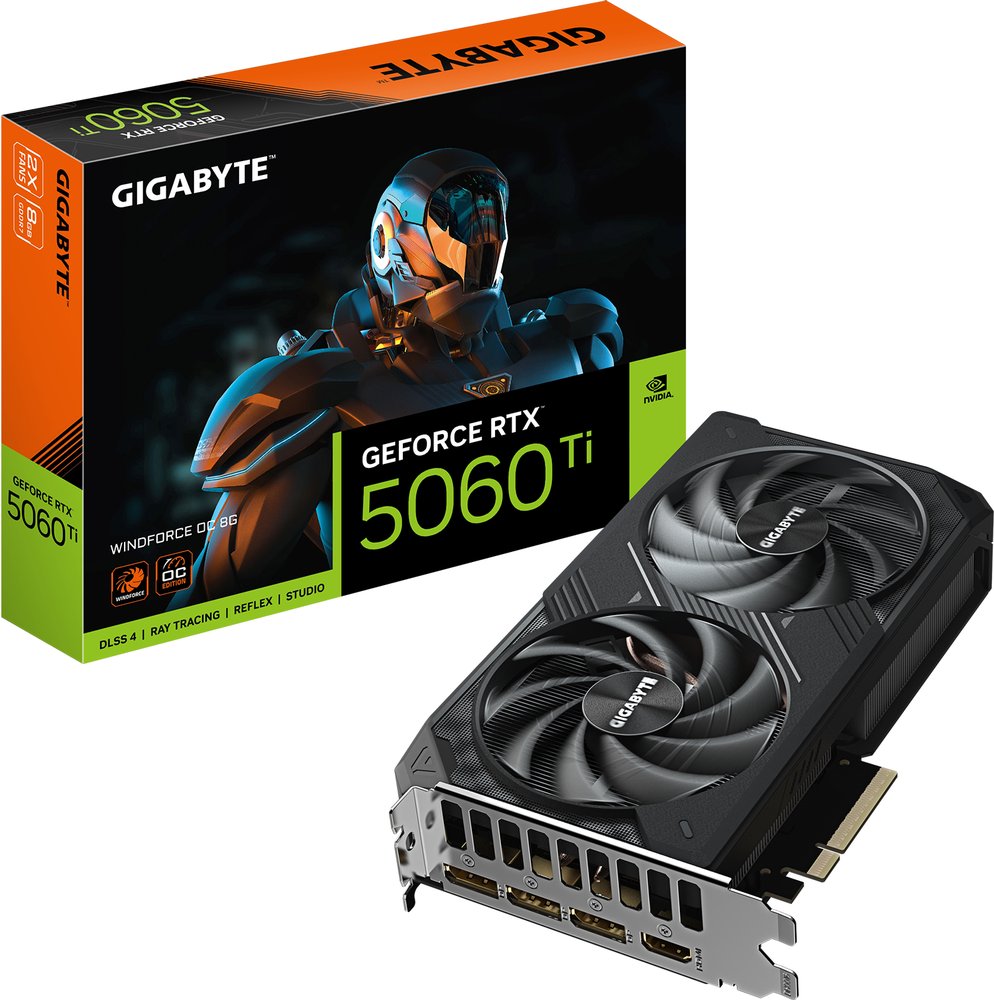 Gigabyte GeForce RTX 5060 Ti WINDFORCE OC 8GB GV-N506TWF2OC-8GD