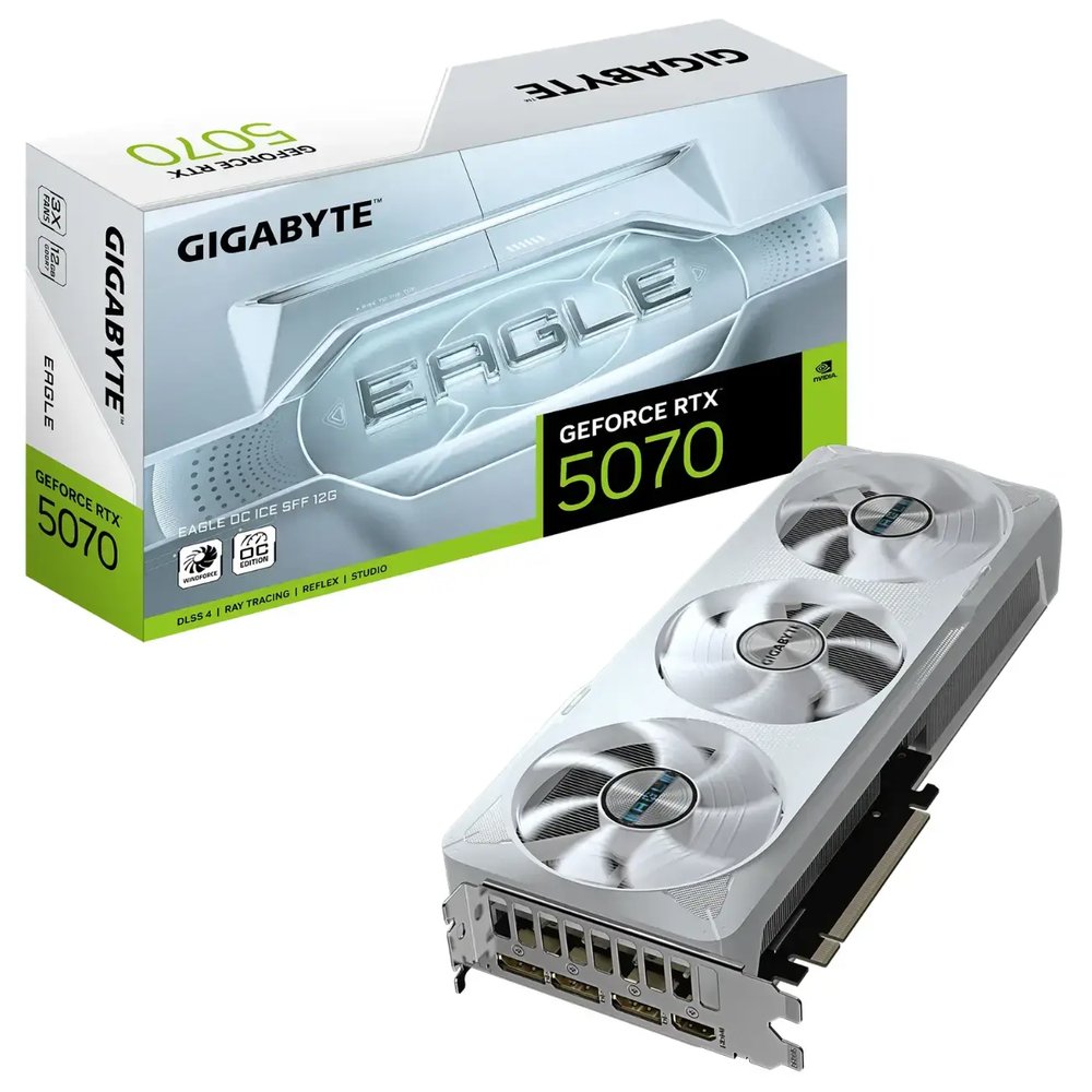 Видеокарта Gigabyte GeForce RTX 5070 EAGLE OC ICE 12GB