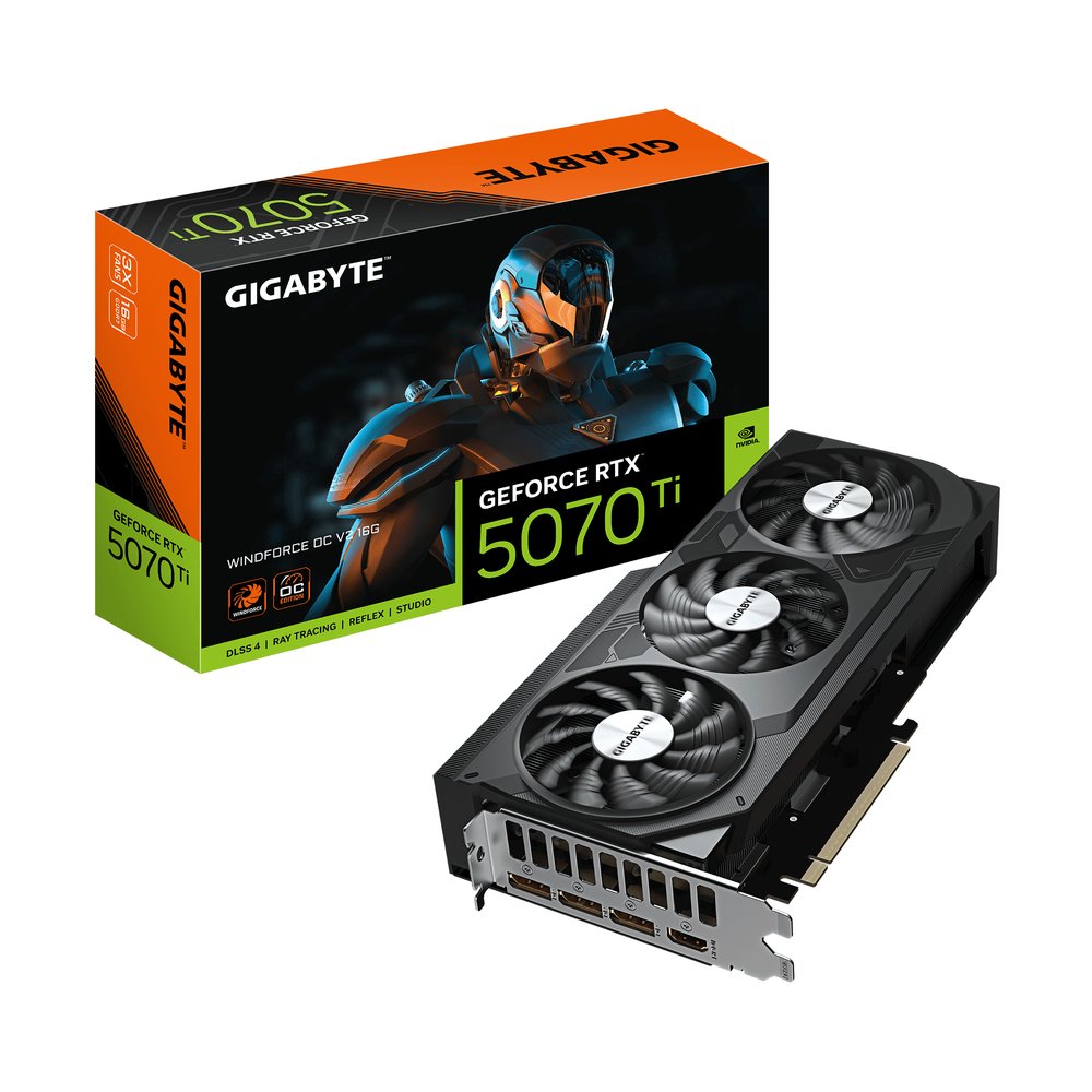 Gigabyte GeForce RTX 5070 Ti WINDFORCE OC V2 16GB GV-N507TWF3OCV2-16GD