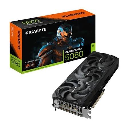 Gigabyte GeForce RTX 5080 WINDFORCE OC 16GB GV-N5080WF3OC-16GD
