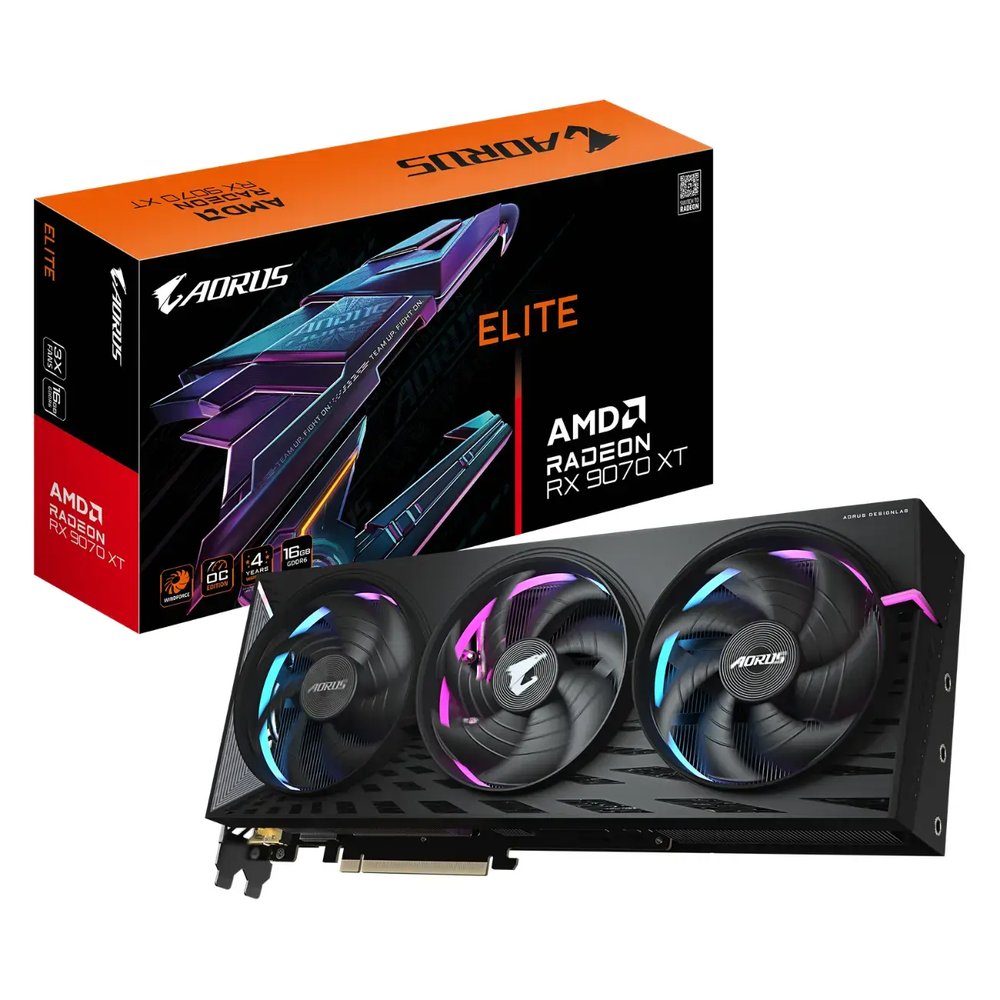Gigabyte Radeon RX 9070 XT AORUS Elite 16GB