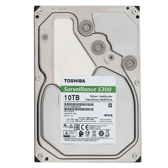 HDD 10TB Toshiba Surveillance S300 HDWT31AUZSVA 7200Rpm 256MB buffer