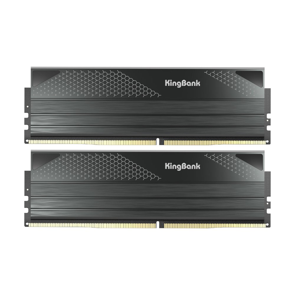 KingBank DDR5 32GB 6000MHz 16GB Longdimm Black Heatsink DRAM (Hynix A-die C28)