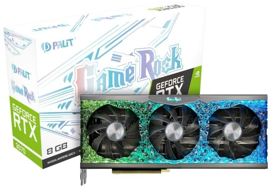 Palit GeForce RTX 3070 GAMEROCK OC 8GB GDDR6 256bit (NE63070H19P2-1040G N-LHR)