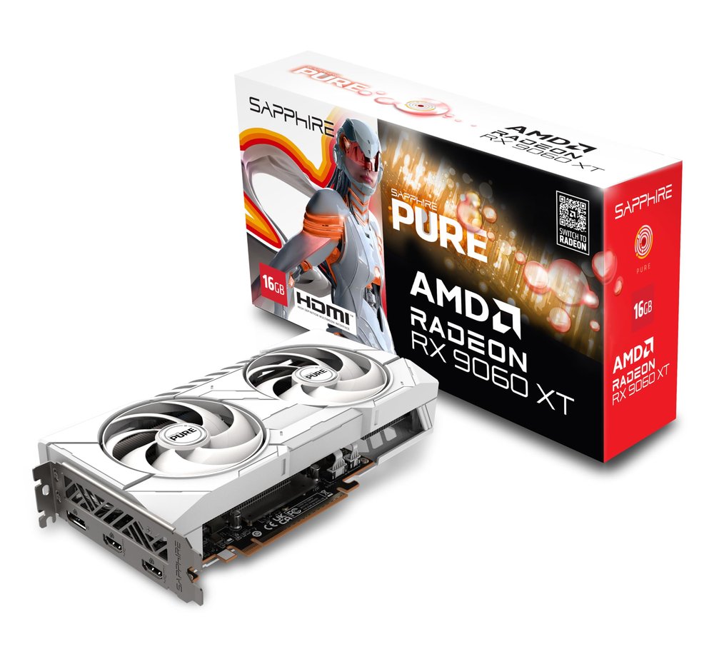 Sapphire PURE AMD Radeon RX 9060 XT GAMING OC 16GB