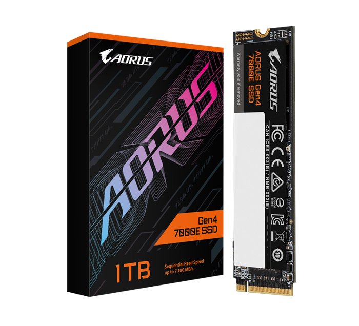 SSD M.2 Gigabyte AORUS Gen4 7000E 1TB NVMe (AG470E1TB)