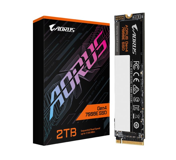 SSD M.2 Gigabyte AORUS Gen4 7000E 2TB NVMe (AG470E2TB)